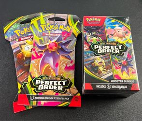 Pokemon Perfect Order Booster Bundle and Sleeved Blister Packs x2