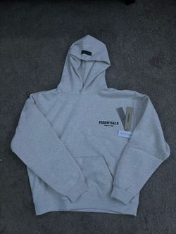 Essentials hoodie light oatmeal size M