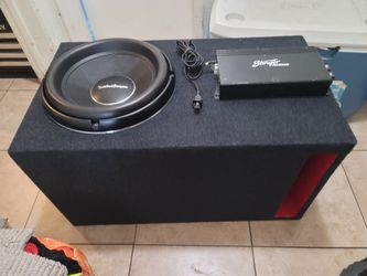 13” Rockford Fosgate Subwoofer WITH Stinger audio Base amplifier bundle