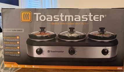 Toastmaster Triple Slow Cooker 3x1.5 Quart