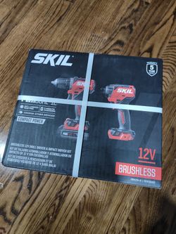Skil pwrcore 20 brushless drill driver and impact driver kit - brand new