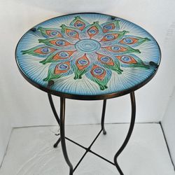 Colorful Side Table Plant Stand 