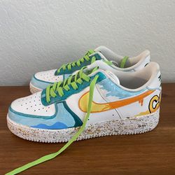 Customized Nike Air Force 1 “Cali Love” Size 10.5 - Like New