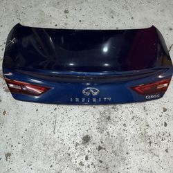 2017-2021 Infiniti Q60S Rear Trunk Boot Deck Lid Shell OEM *Blue Pearl Ray* DENT