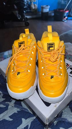 Fila Disruptor Yellow Sneakers 7 1/2