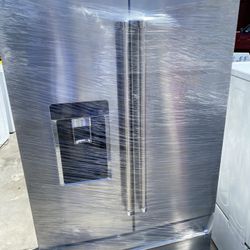 Kitchen Aid French Doors Stainless Steel Refrigerator 