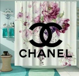 CC Floral Print Shower Curtain