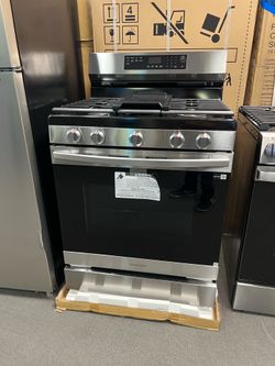 Samsung stainless steel gas range