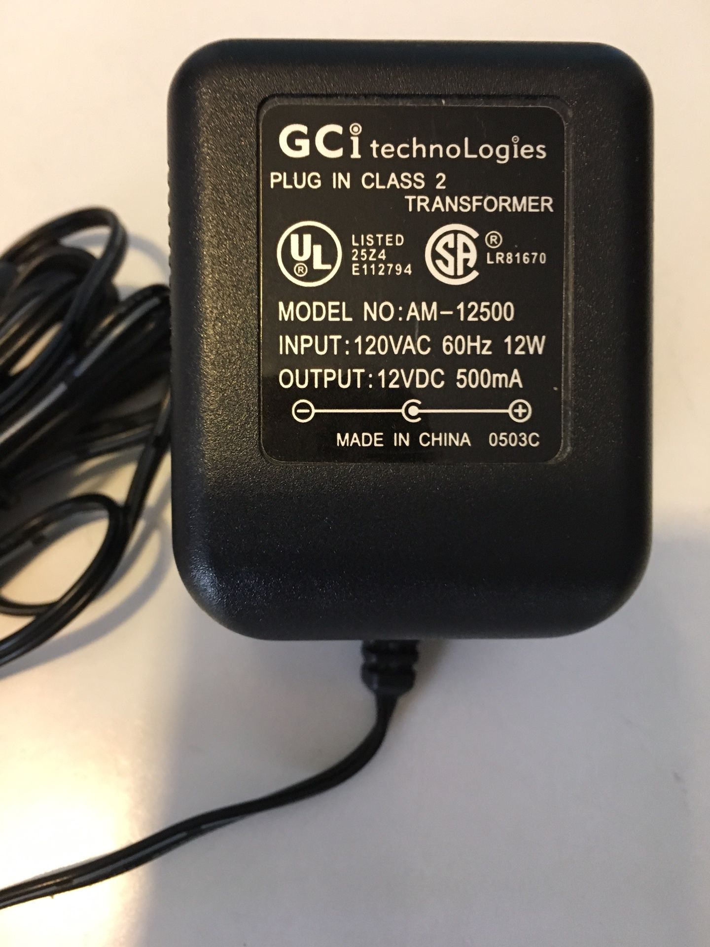 GCI TechnoLogies Plug in Class 2 Transformer