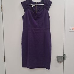 London Times Ruffle short sleeve Sheath dress Size 14