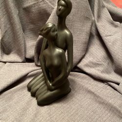 VTG Abstract Couple Matte Black Ceramic