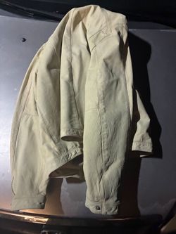 Good jacket cream real leather