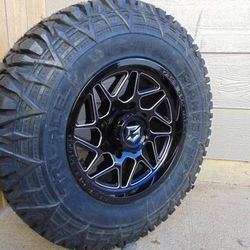 New 17X9 Black Gear Offroad Rims LT 285 70 17 Pioneer MT Tires 8X170 FORD F250/F350 & EXCURSION 