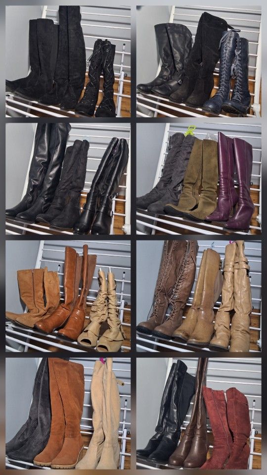 lot of women's boots size 7