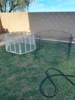 8 Panel Metal Wire Security Pet Fencing Enclosures $40 each Puppy Play Pens 2 different See All Photos Read Description