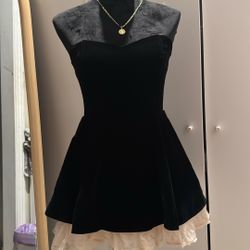 Sophia velvet A Line Mini Dress Size Small