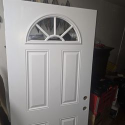 36" X 80" White Prime Steel Door $275