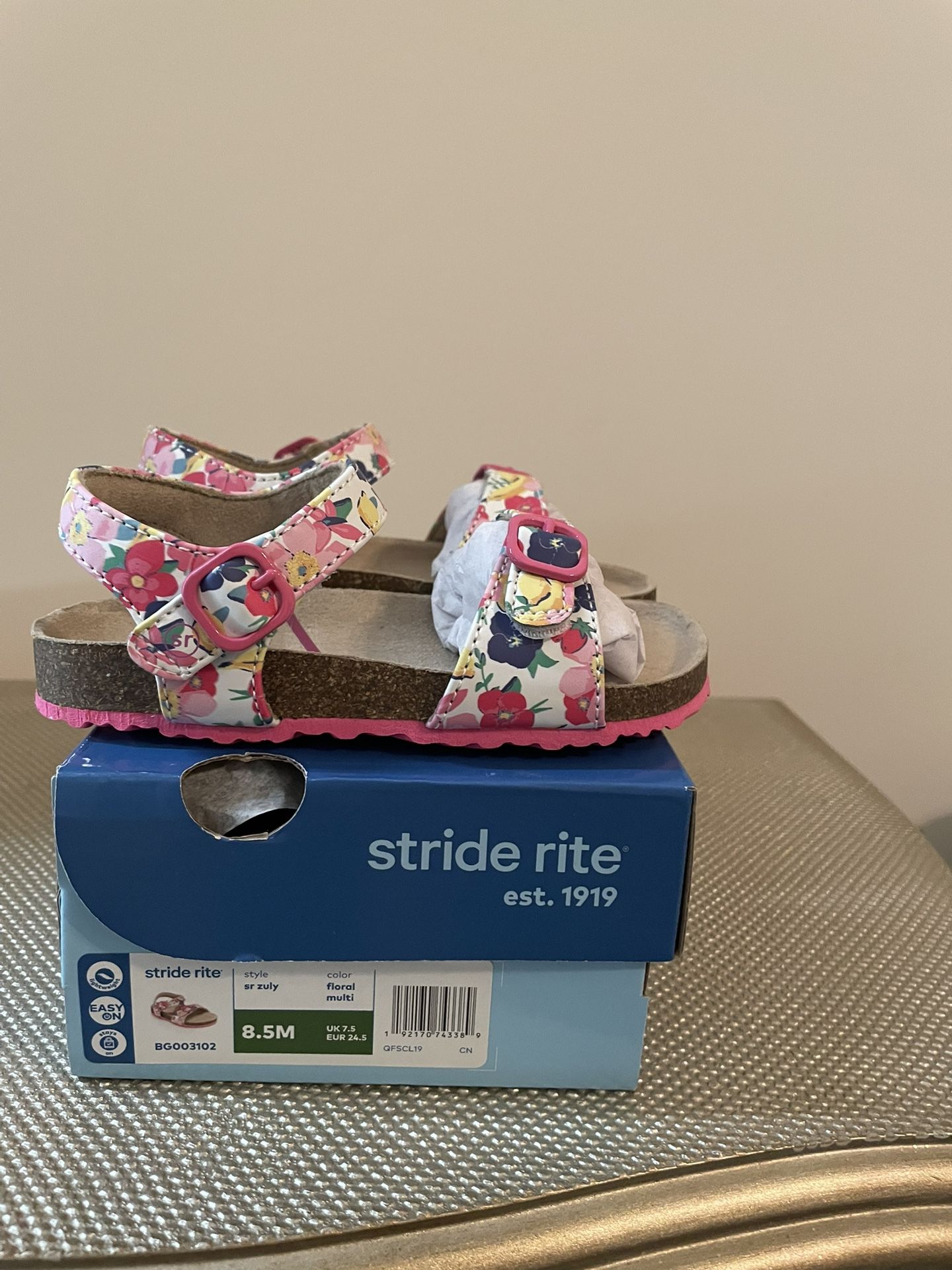 Stride Rite SR Zuly style multi floral sandal