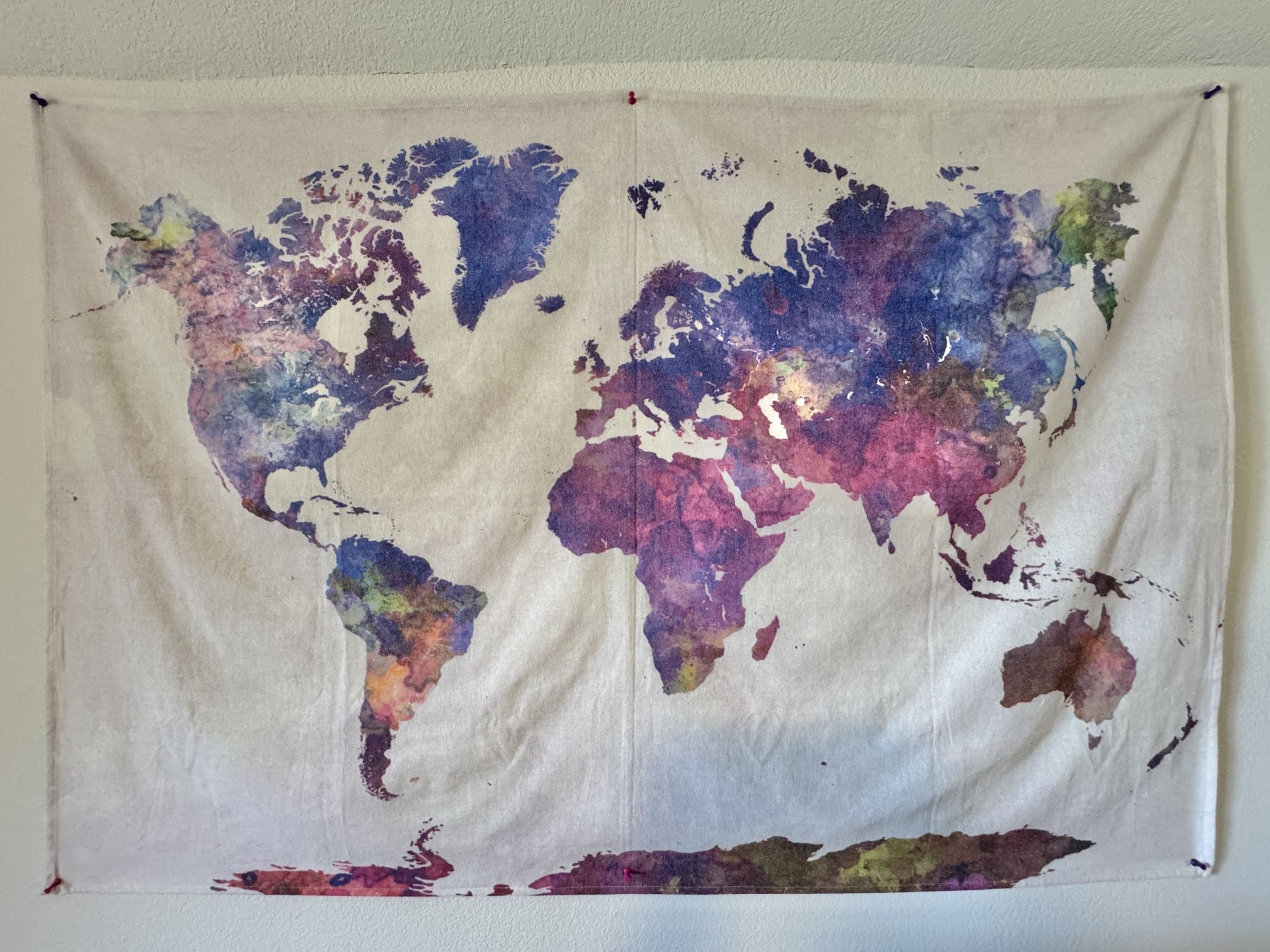 World Map Tapestry