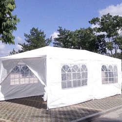 Canopy Party Tent,Carpa 10x20ft Canopy Tent with 6 Sidewalls Protable Tent for Parties Beach Camping