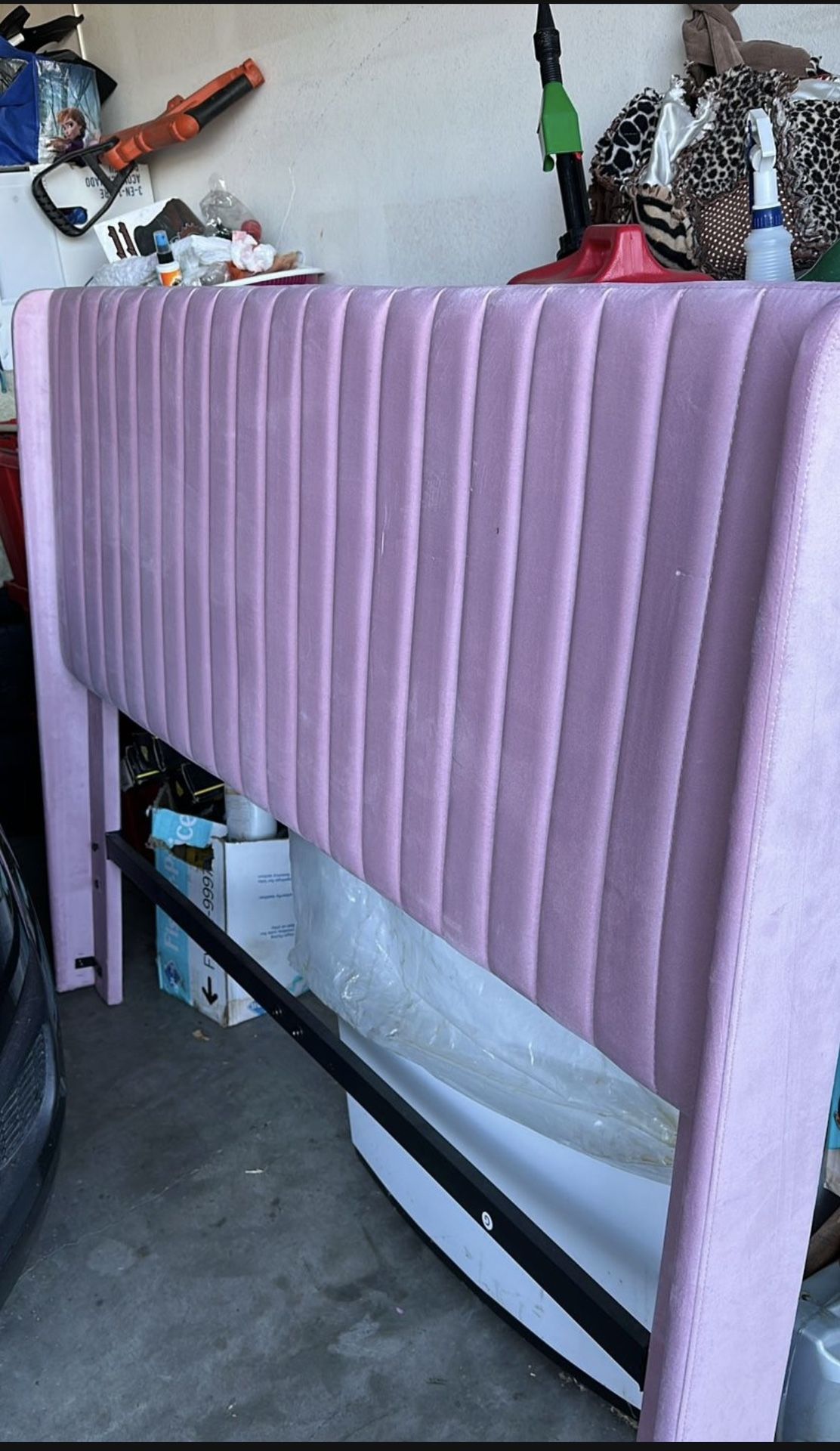 Pink Queen Bed frame 