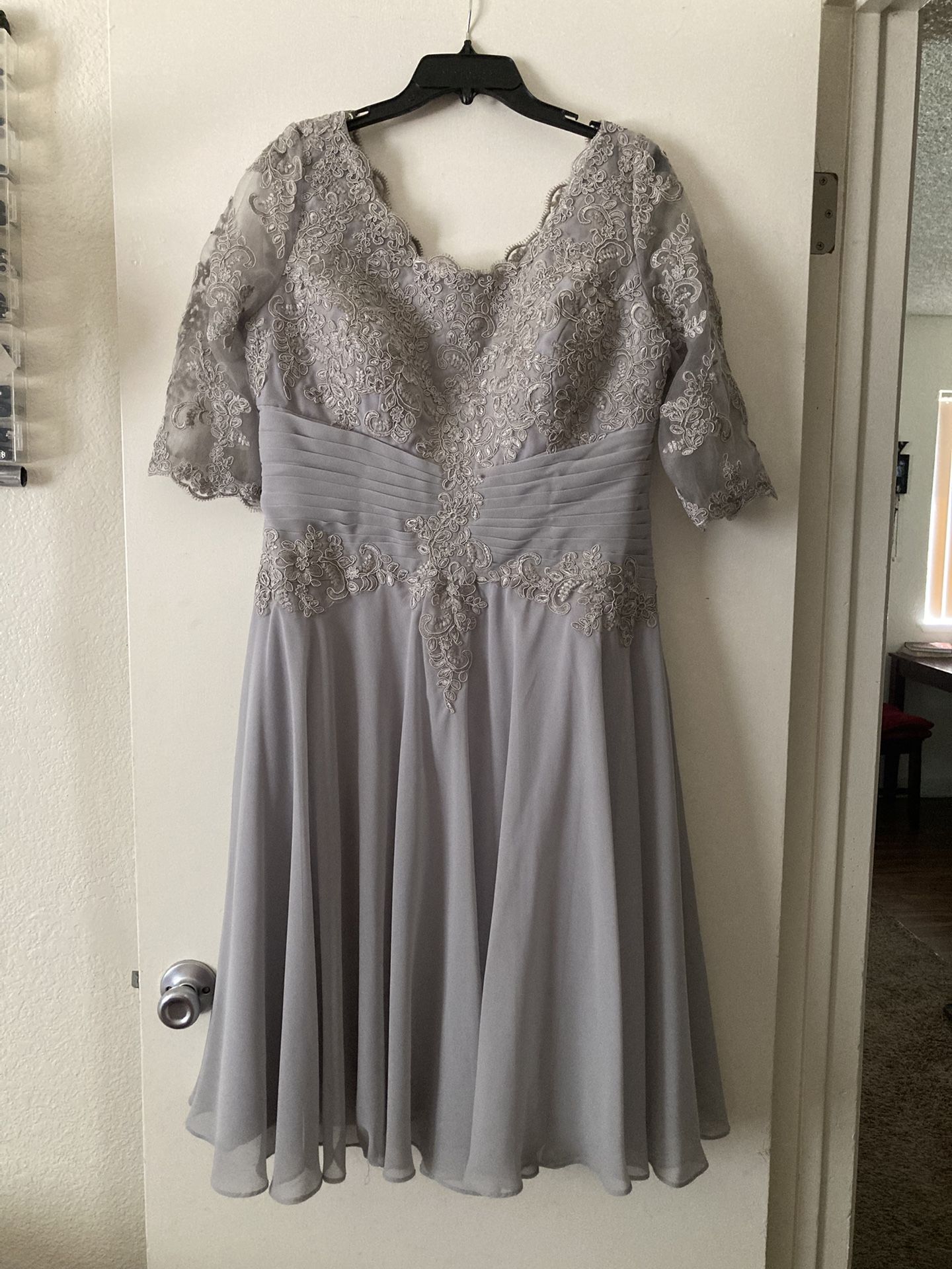 NEW Grey/Gray Dress XL For Special Event, Wedding