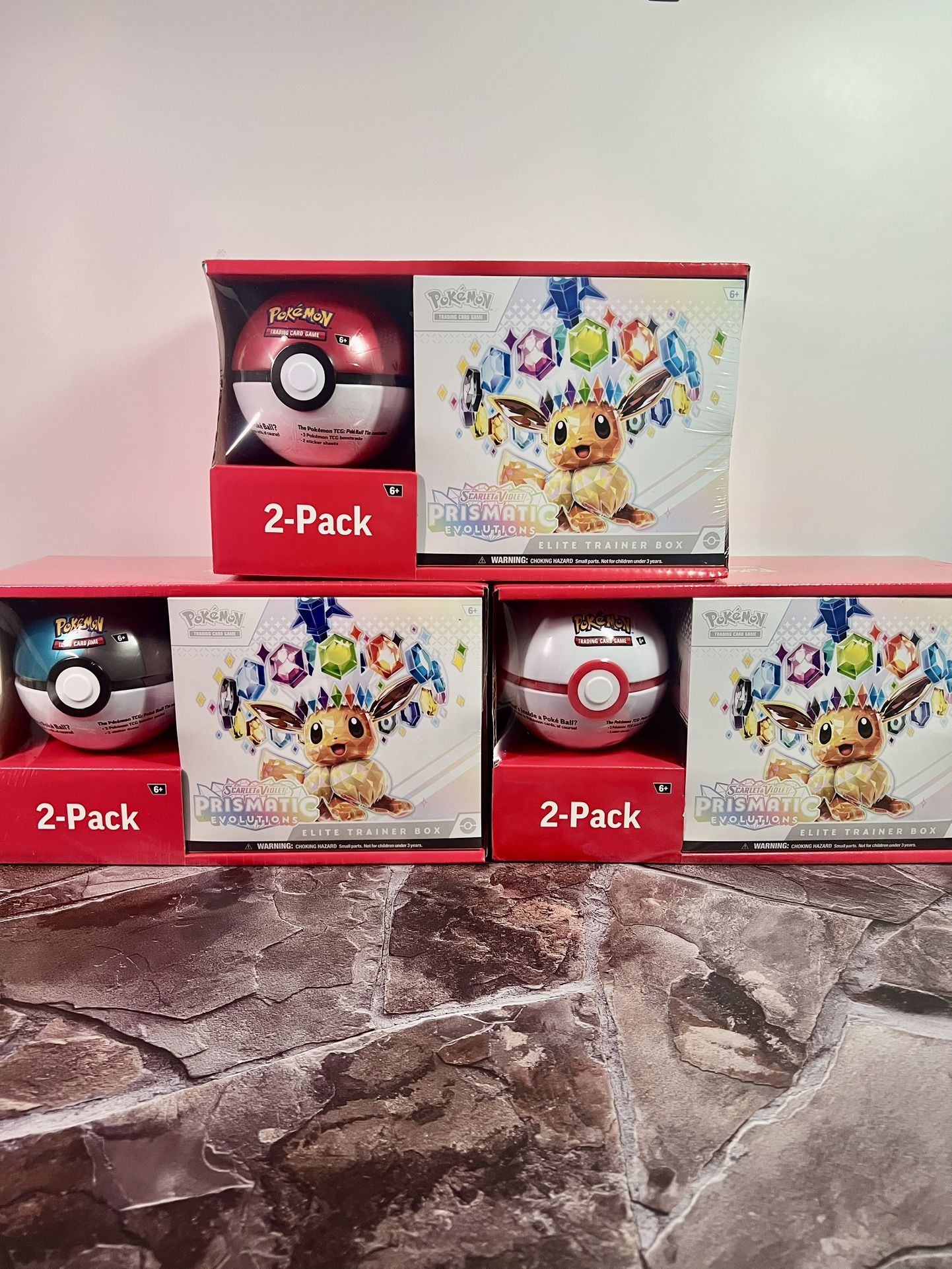Pokemon Prismatic Evolutions ETB + Poke Ball Sam’s Club Bundle