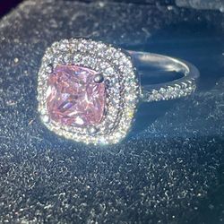 Sterling silver W/Turmaline Stones Ring 