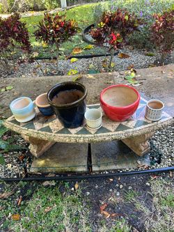 Ceramic plant pots