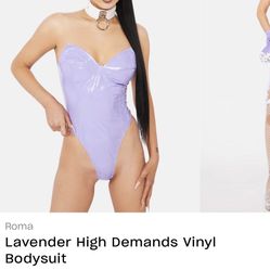 Purple Latex Bodysuit