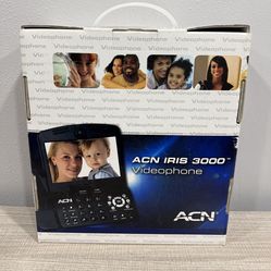 NEW ACN Iris 3000-US, 7" Screen Videophone Landline Ethernet Conferencing NIB