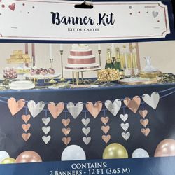 Valentines Day Hearts Wedding Engagement Signs Banners New