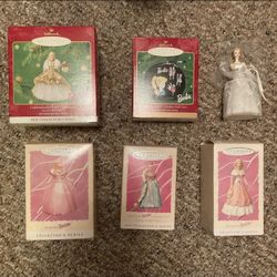 6 Barbie Keepsake Ornaments 