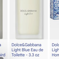 Dolce Gabbana Light Blue 