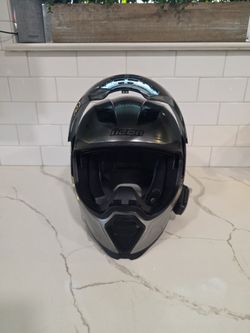 Icon Airflite (Rubatone / Quicksilver) with Cardo