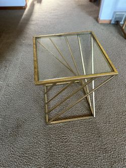 Side Table Gold Color