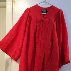 Red Graduation Gown