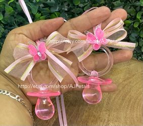 Baby Shower Game Pacifiers/Chupones Para Baby Shower/Butterfly Baby Shower