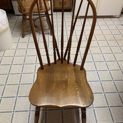 Solid Oak Chair