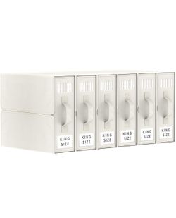 6 Pack Bed Sheet Organizers and Storage (Queen & King Size) Sheet Organizer for Linen Closet Under bed Storage Sheets Set Organizers with Handle Windo