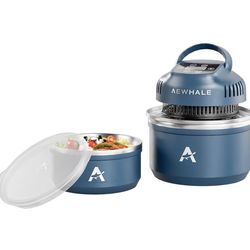 Portable Air Fryer 3-in-1,4QT & 8 Cup Stainless Steel Vacuum Insulated Containers with Storage