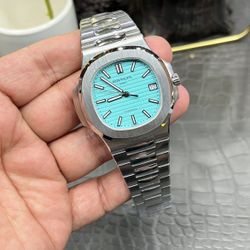 Patek Nautilus Tiffany Blue Dial Stainless Steel Band