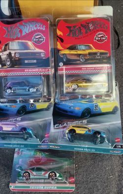 Hot wheels RLC GTI, charger , Honda Civic spoon lot