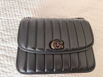 Coach Black Quilted Leather Crossbody Bag