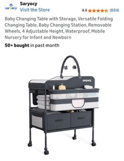 New In Box Baby Changing Table with Storage