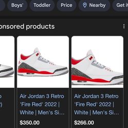 jordan 3 fire red