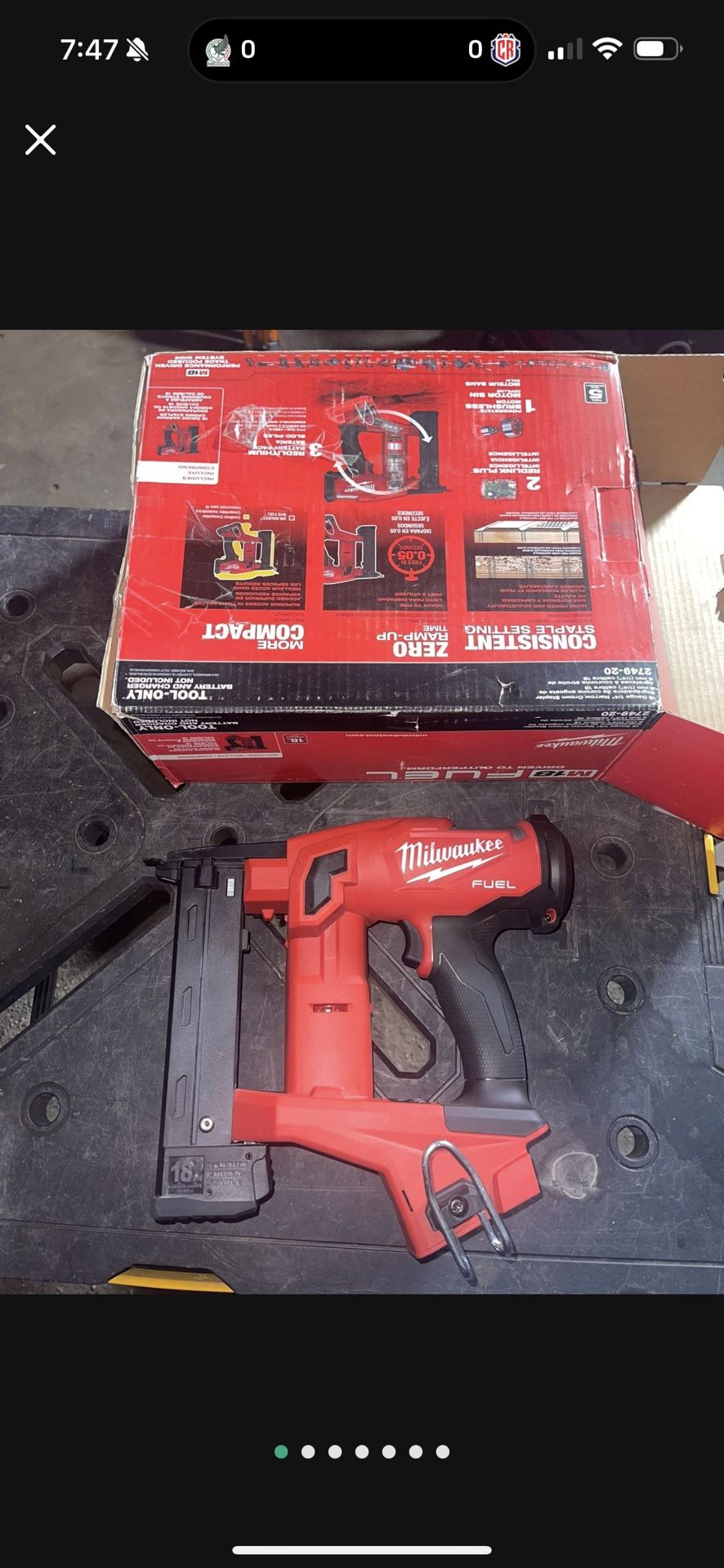 Milwaukee M18 Fuel 18ga Crown Stapler