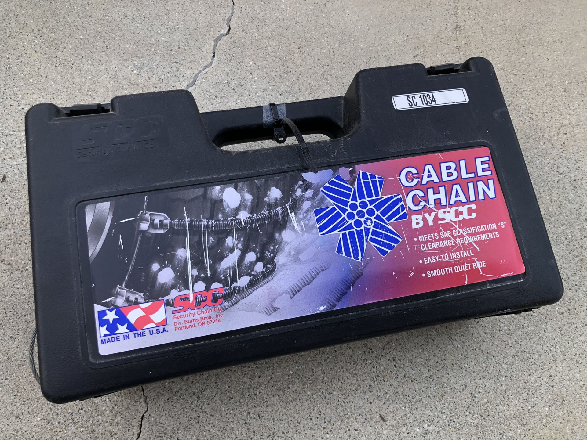 (Brand new) Security Chain Company SC1034 Radial Chain Cable Traction Tire Chain