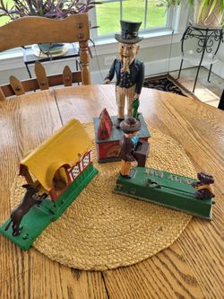 Vintage Cast Mechanical Banks