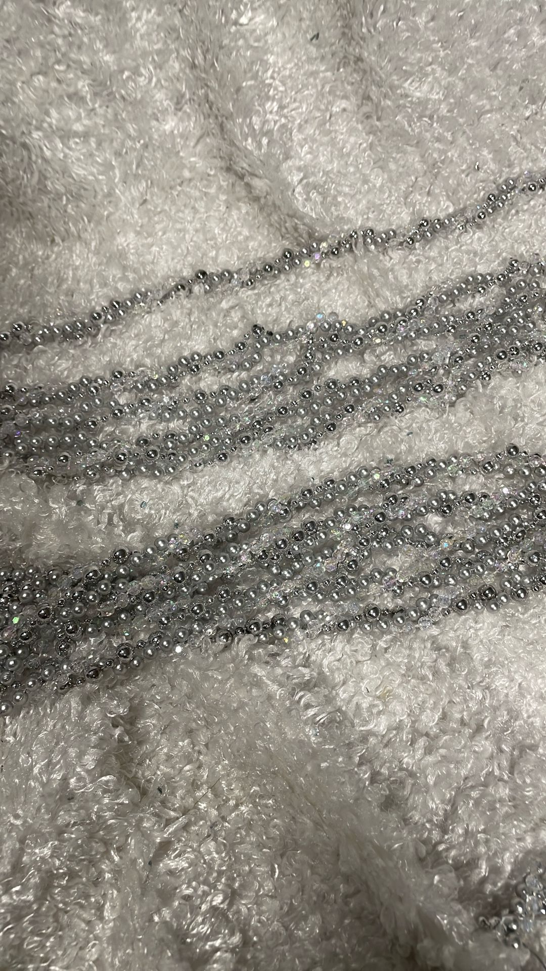 Five Long Strands Of beaded Garland